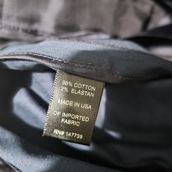 M Martin Pants Blue Cotton Sateen Trousers Wide Loose Straight Crop Paperbag 2 - Picture 9 of 14